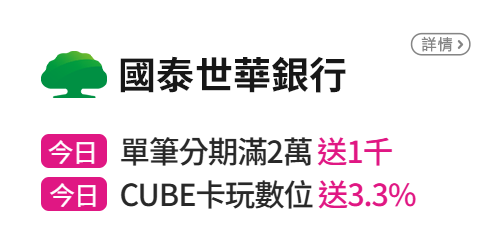 信用卡優惠