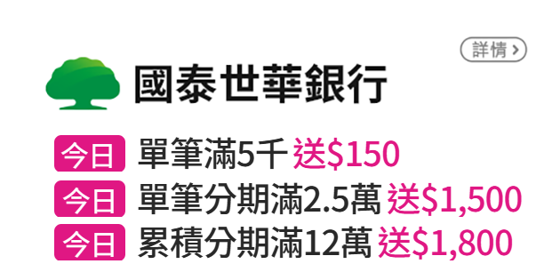 銀行優惠活動