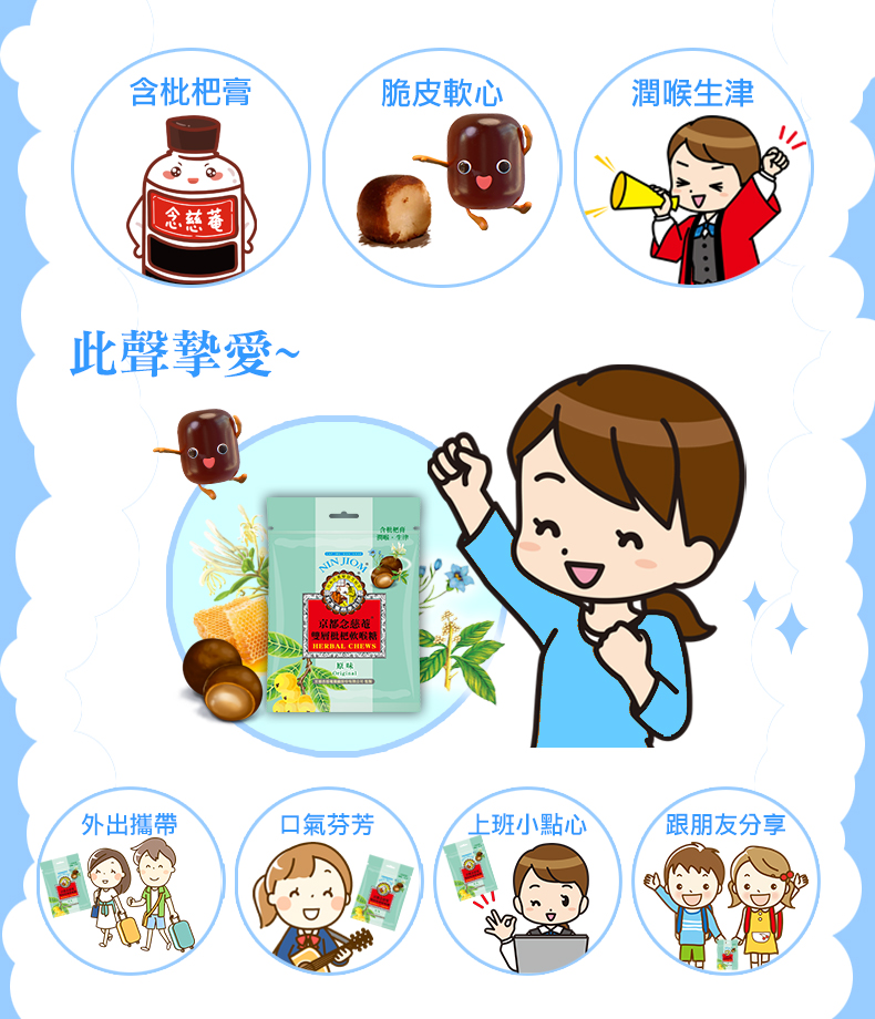 雙層枇杷軟喉糖