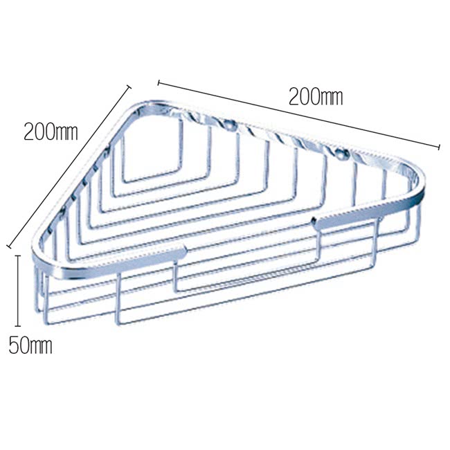 【BACHOR】不鏽鋼衛浴配件(單層轉角層架)