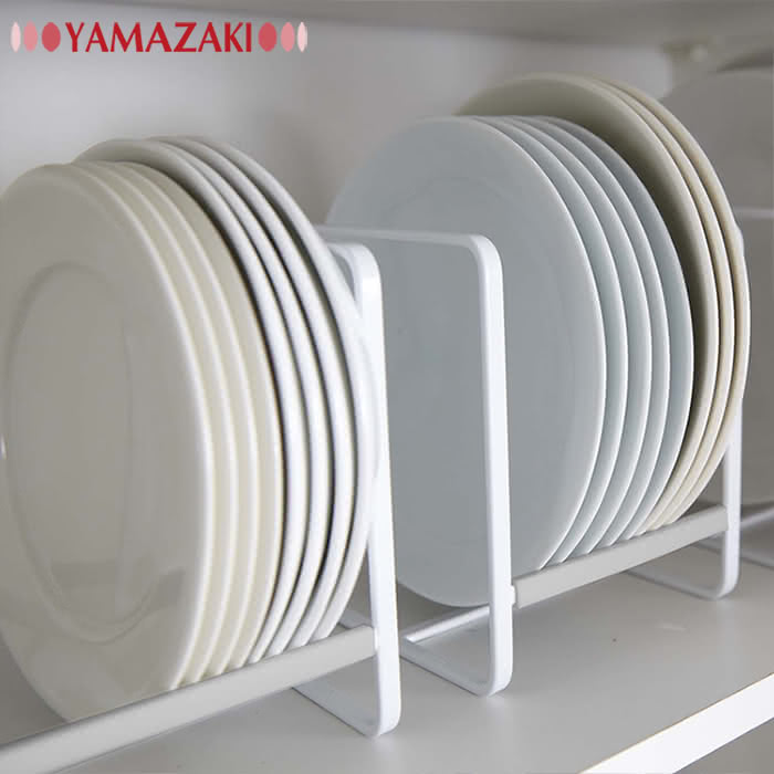 【YAMAZAKI】Plate日系框型盤架S(白)