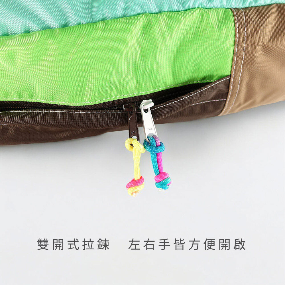 雙開式拉鍊 左右手皆方便開啟 