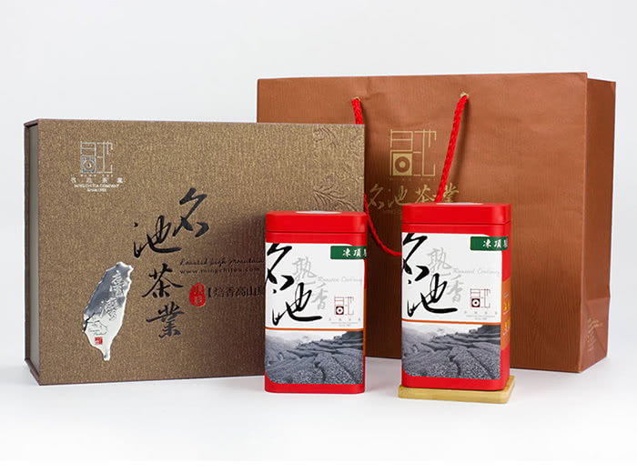 【106年首批春茶】名池茶業 五分熟香凍頂烏龍茶禮盒(150克x2)