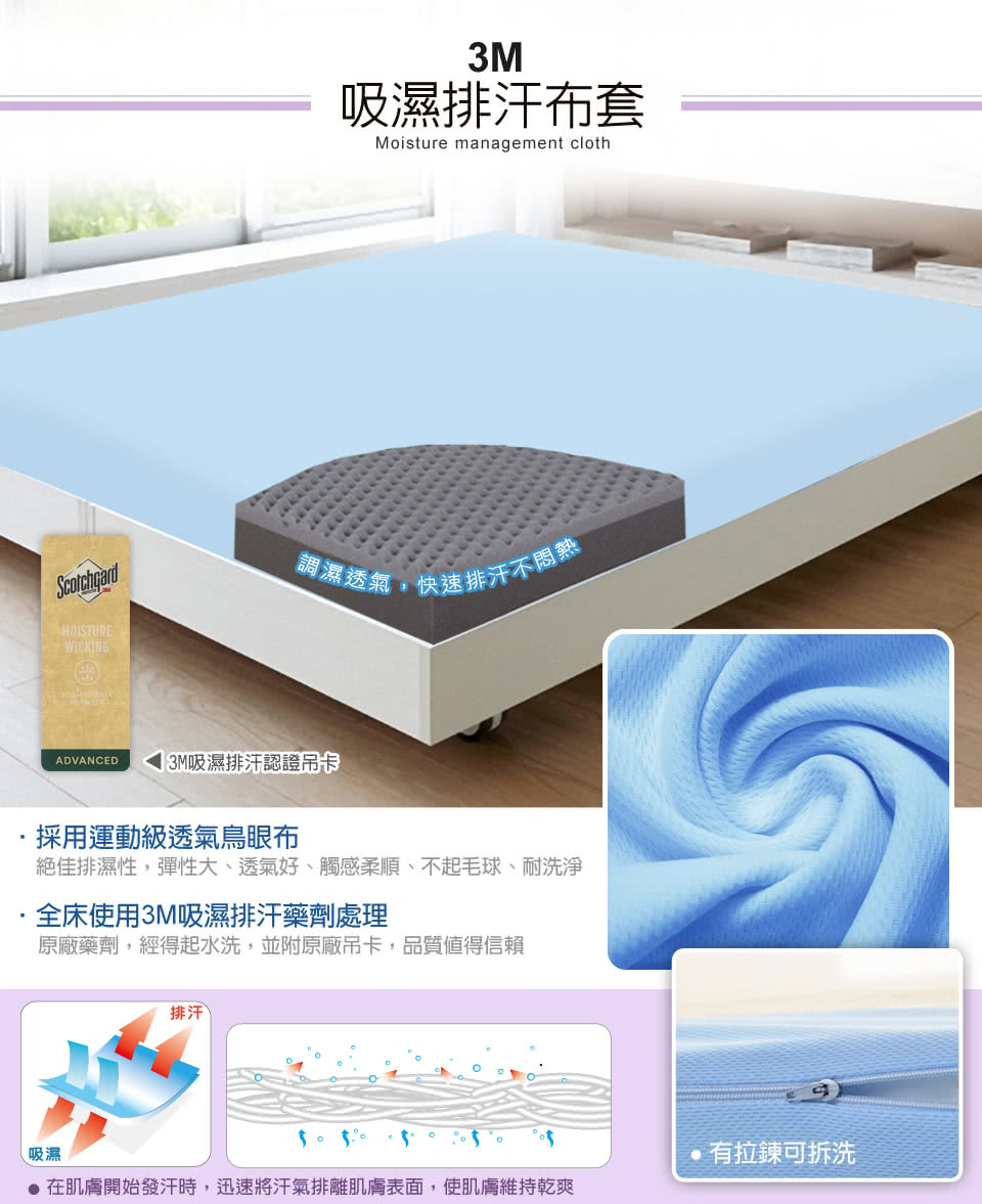 在肌膚開始發汗時,迅速將汗氣排離肌膚表面,使肌膚維持乾爽