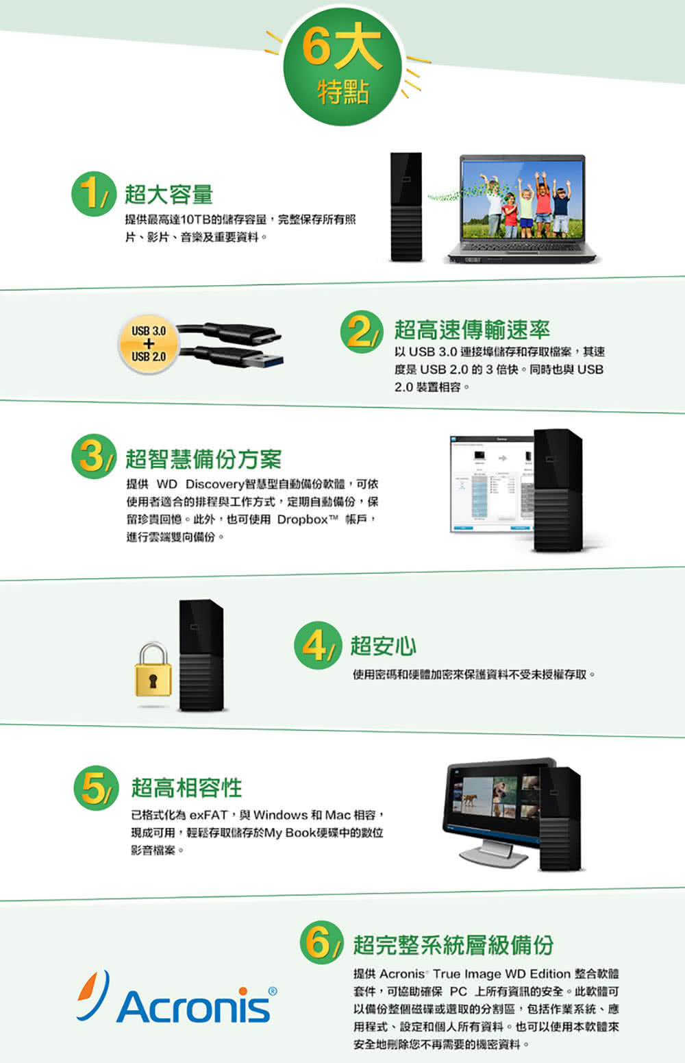 Wd 威騰 My Book 8tb 3 5吋外接硬碟 Wdbbgb0080hbk Momo購物網