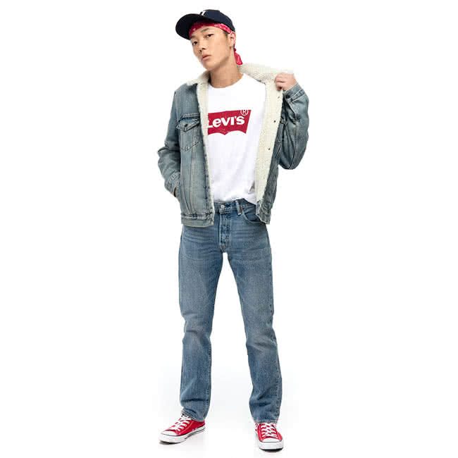 【Levis】514 修身直筒水洗丹寧牛仔褲 / 自然洗色 / 1%彈性纖維