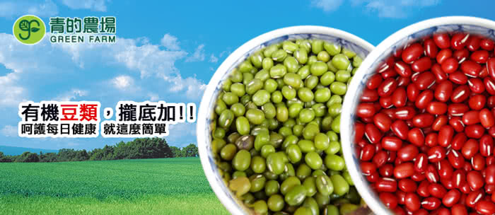 【青的農場】特選有機青仁黑豆(500g)