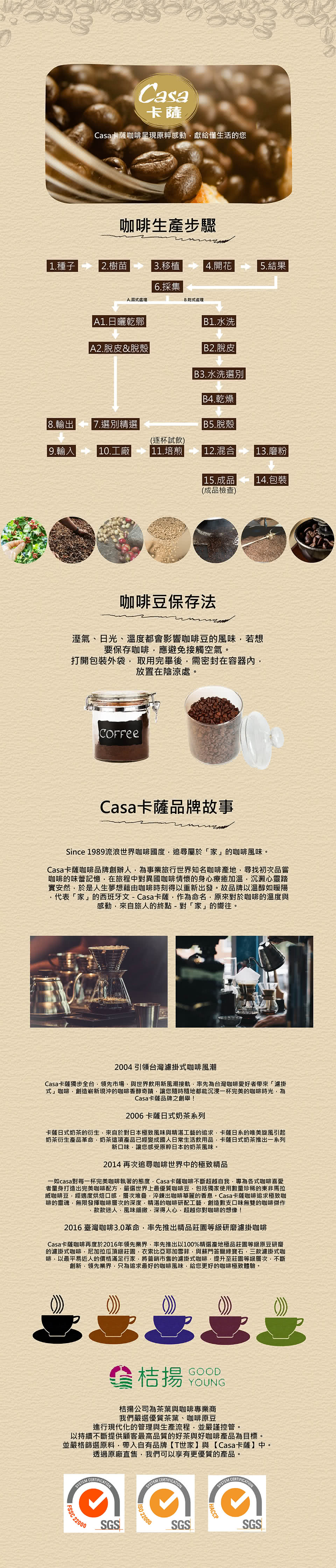 【Casa卡薩】蘇門答臘綠寶石咖啡豆(227g)