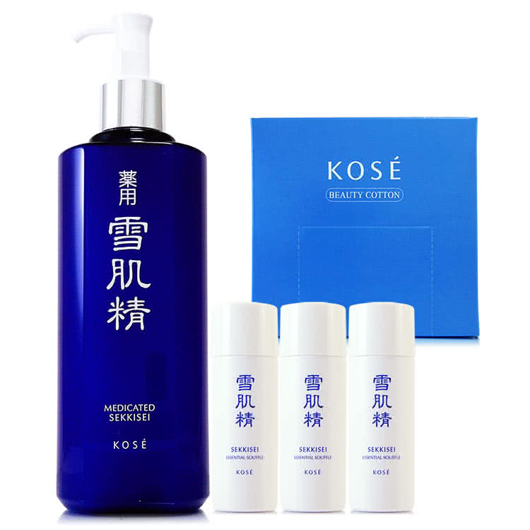 Kose 高絲 雪肌精化妝水500ml 限量版週年慶自選特惠組 高品質化妝棉1盒 正統公司貨 Momo購物網