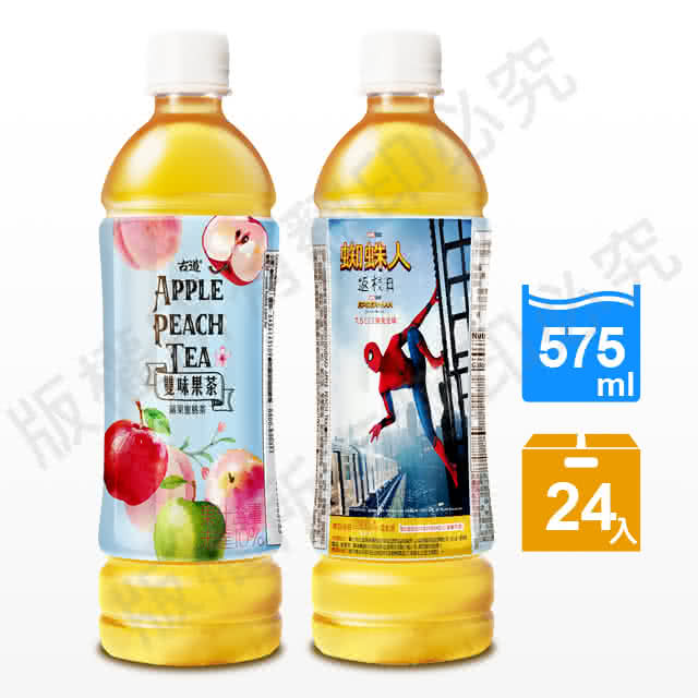 【古道】雙味果茶-蘋果蜜桃茶575ml*24瓶