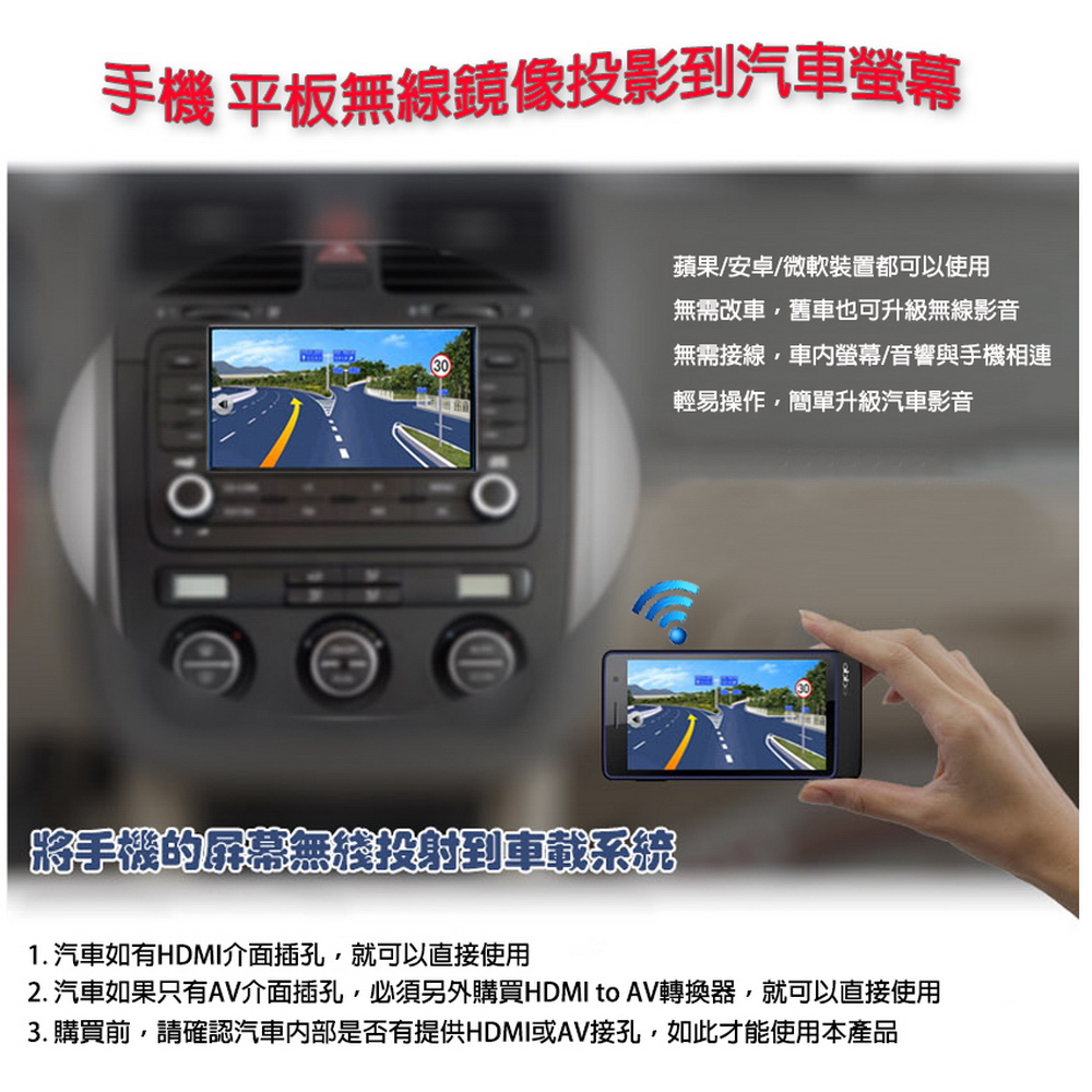 【DW】WD63終極挑戰款 無線螢幕同步鏡像投影器(送4大好禮)