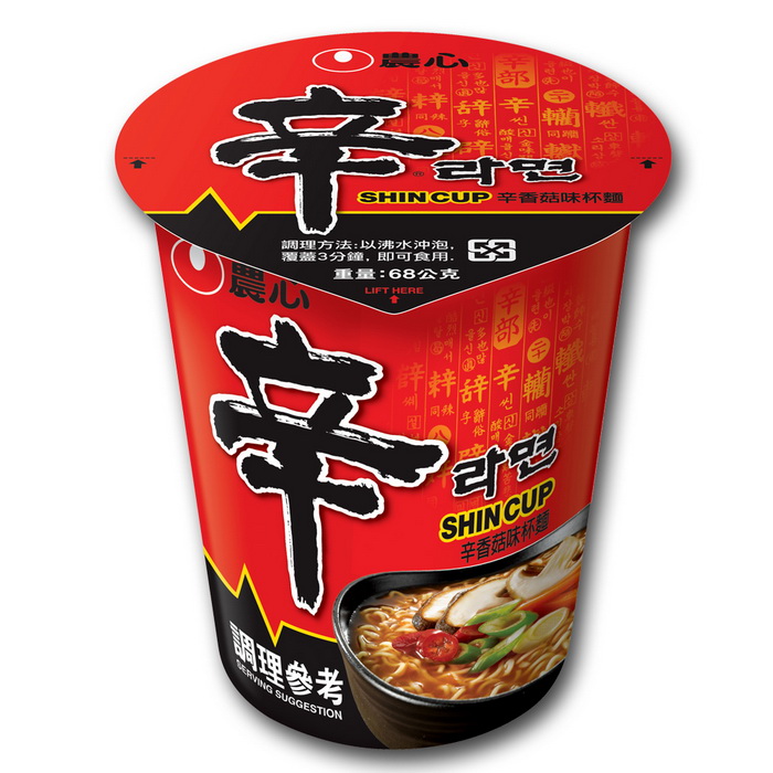 【NONG SHIM】農心 辛香菇杯麵(68g)x3入