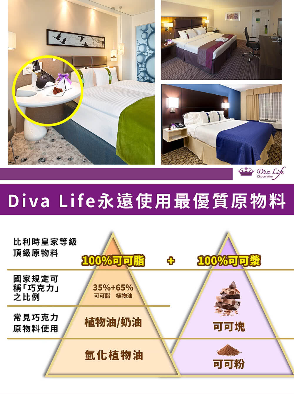 Diva Life永遠使用最優質原物料
