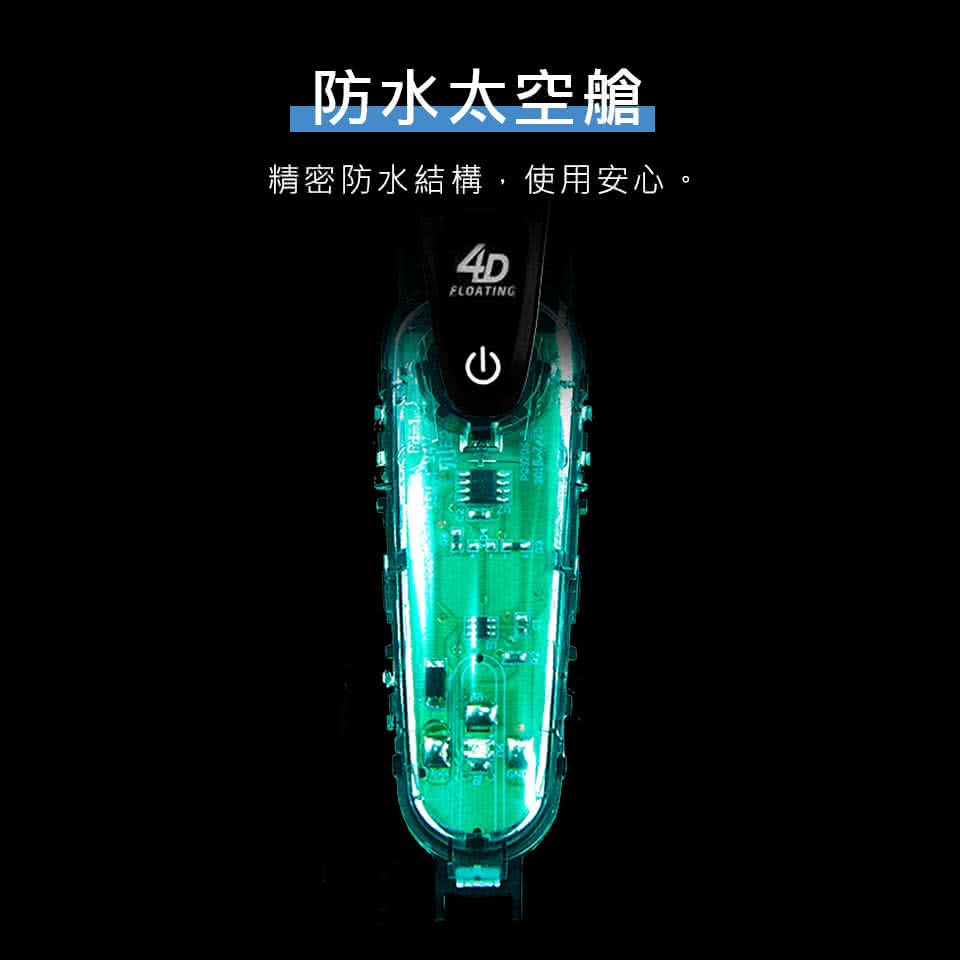 防水太空艙 精密防水結構,使用安心。 