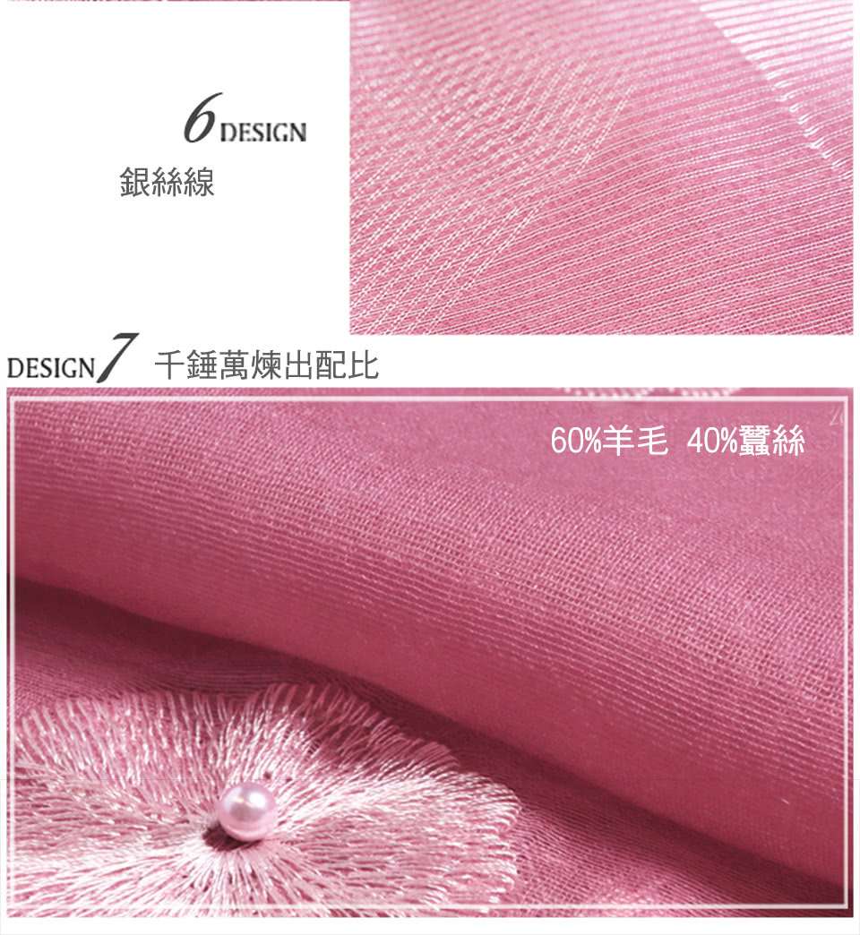 銀絲線 DESIGN  千錘萬煉出配比 60%羊毛 40%蠶絲 