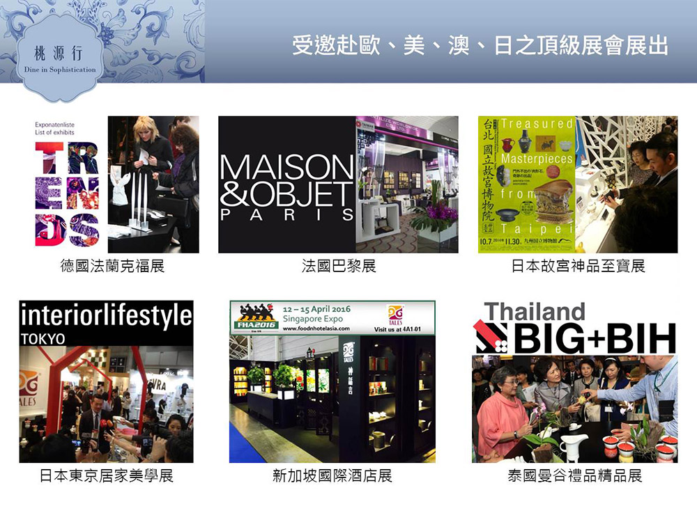受邀赴歐、美、澳、日之頂級展會展出