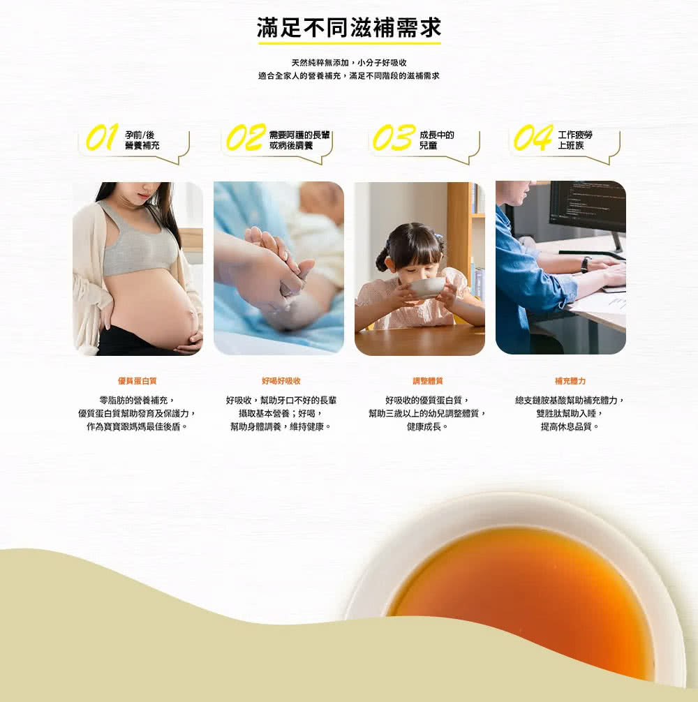 適合全家人的營養補充,滿足不同階段的滋補需求