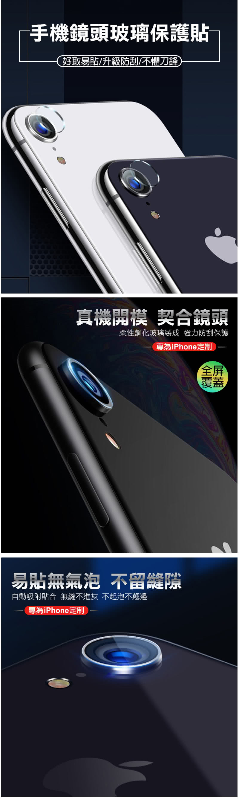 Iphone Xr 鏡頭9h鋼化玻璃膜透明保護貼 超值3入組 手機鏡頭防刮保護貼 最後機會 痞客邦