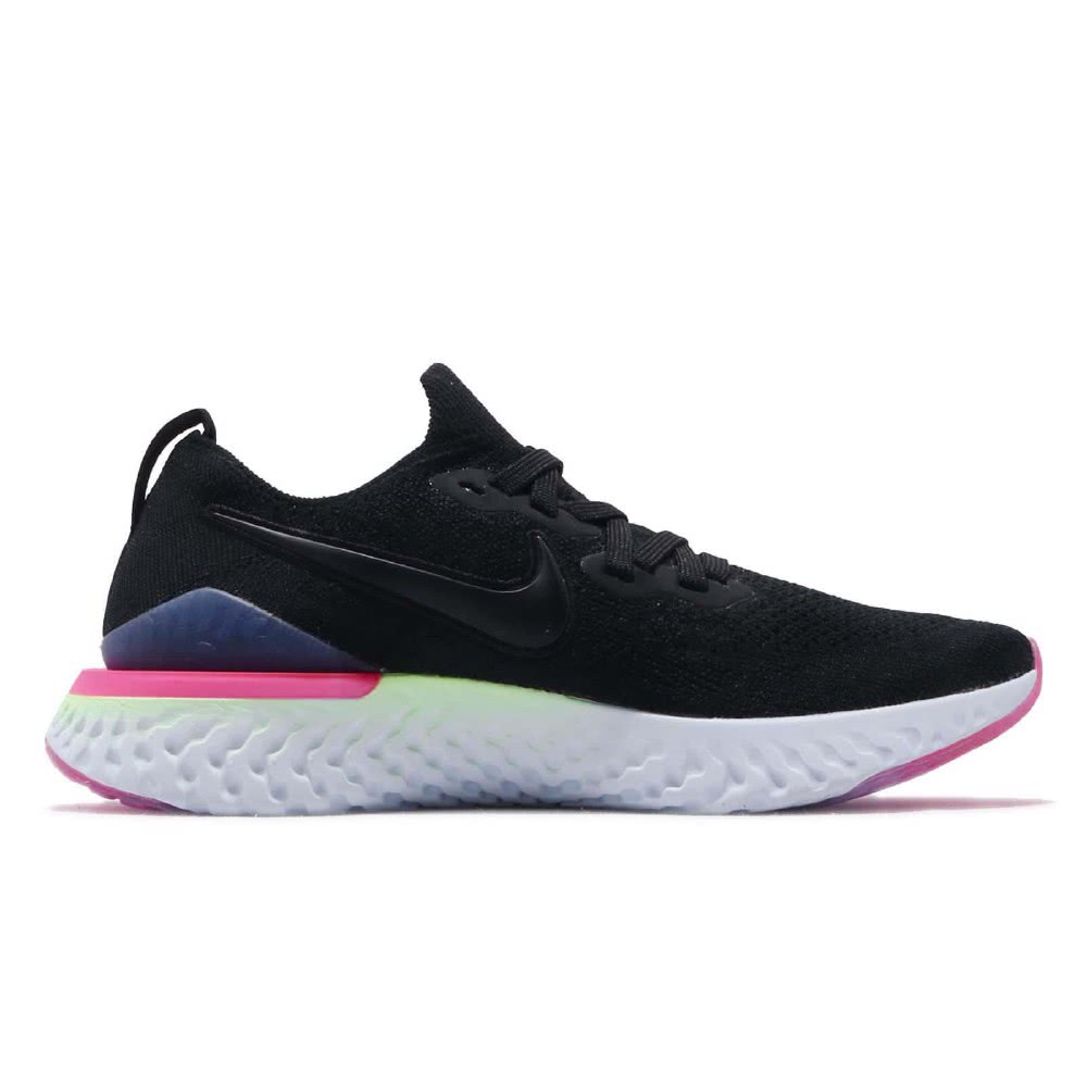 nike epic react flyknit women's black moon particle