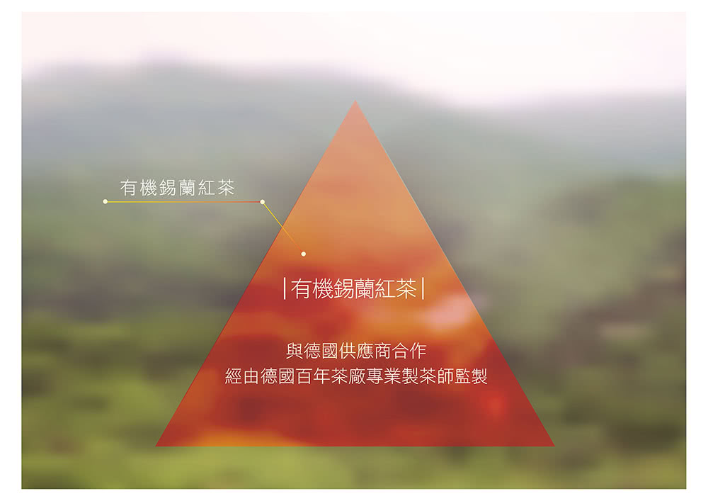 有機錫蘭紅茶 有機錫蘭紅茶 與德國供應商合作 經由德國百年茶廠專業製茶師監製 