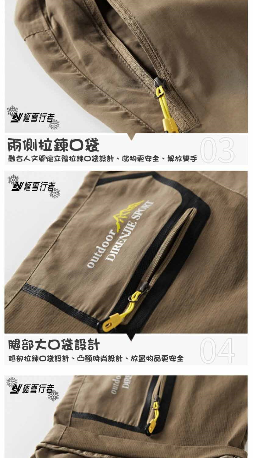 融合人文關懷立體拉鍊口袋設計、儲物更安全、解放雙手