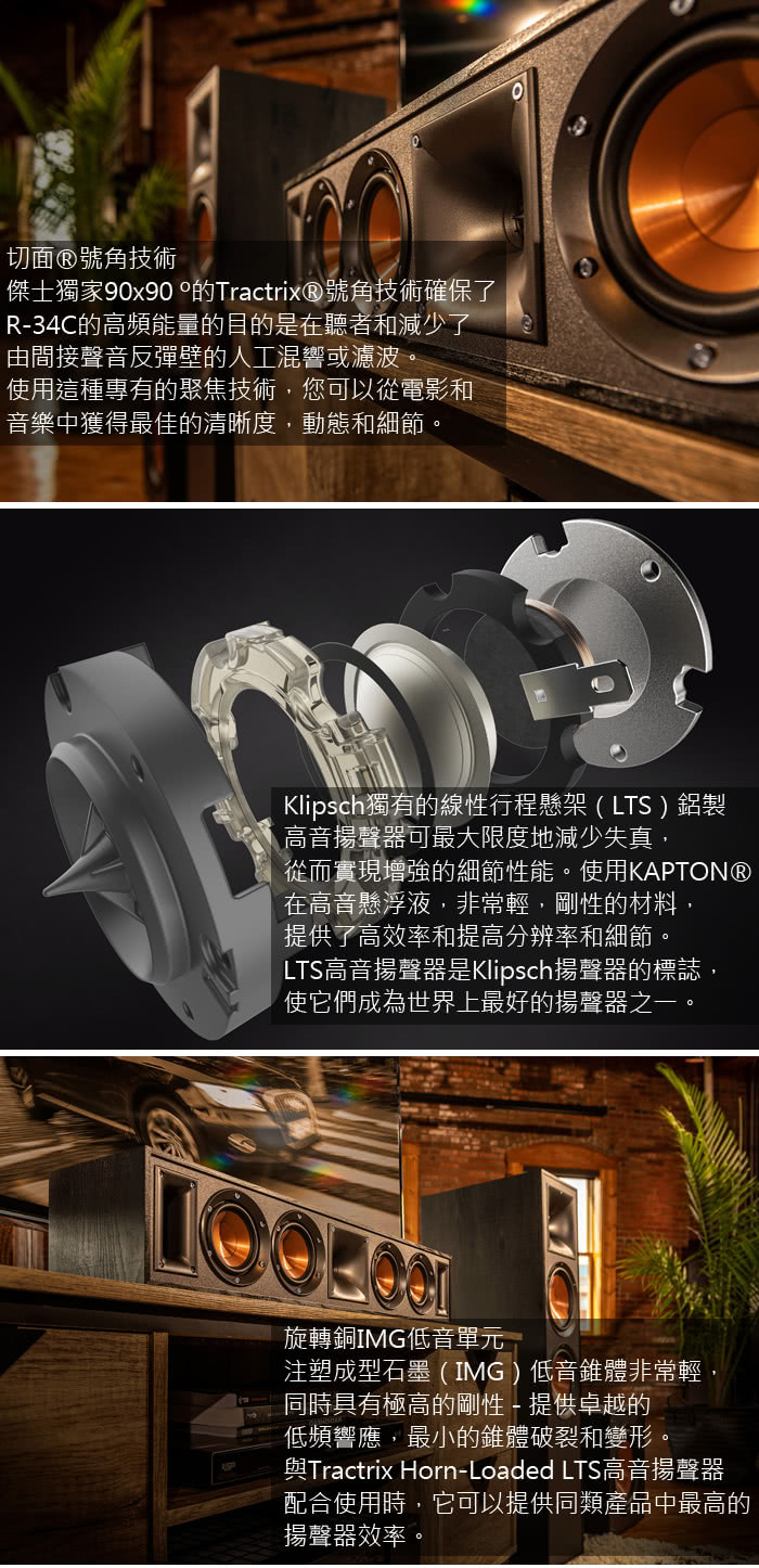 Klipsch古立奇 R-34C - 詳情2