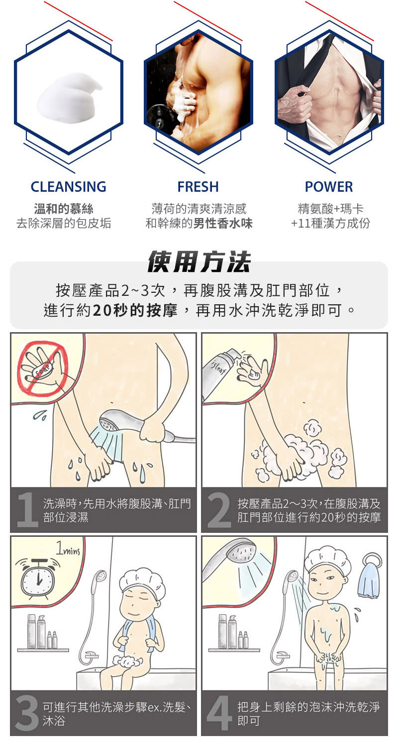 Isleaf 韓國男性私密激淨慕絲 抑菌噴霧二入組 魅惑麋香200ml 60ml Momo購物網