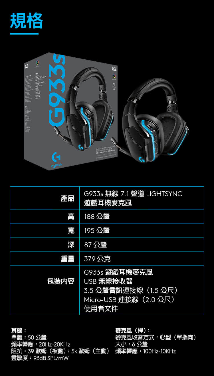 Logitech羅技 G933s - 詳情15