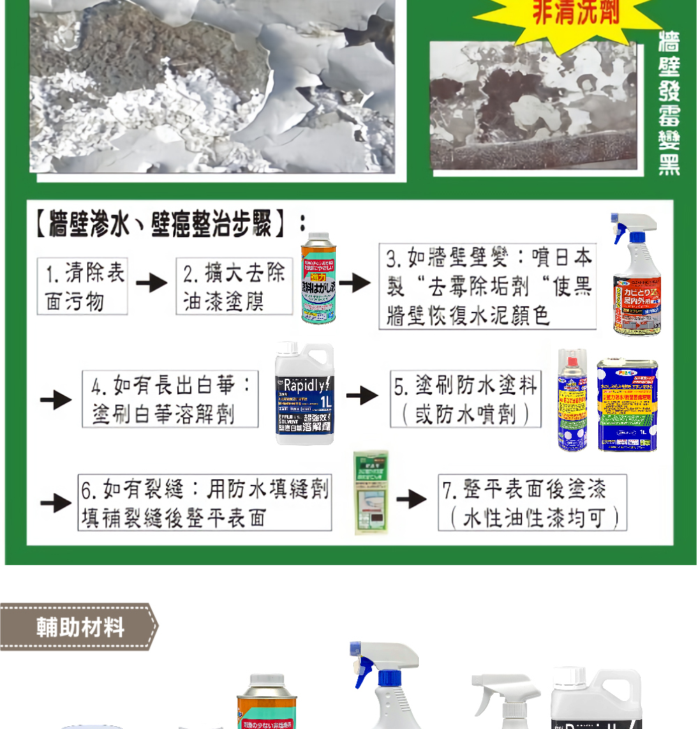 6. 如有裂縫用防水填縫劑