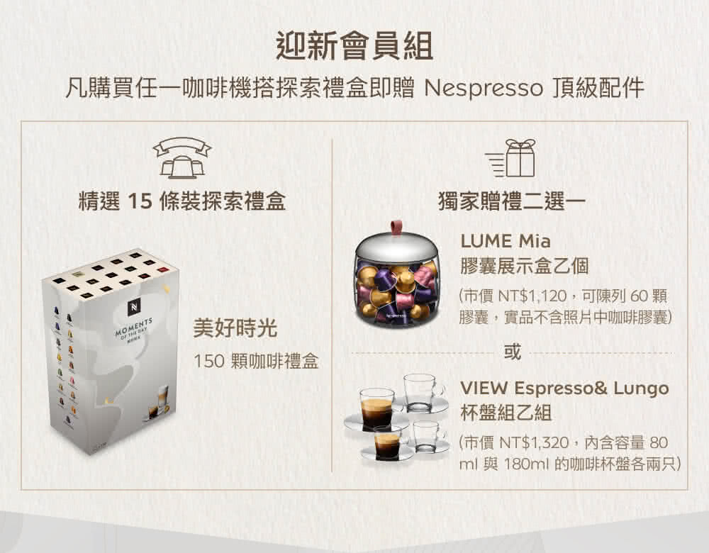 å¡è³¼è²·ä»»ä¸åå¡æ©æ­æ¢ç´¢ç¦®çå³è´ Nespressoé ç´éä»¶