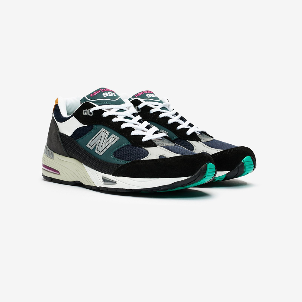 NEW BALANCE】NB 復古鞋中休閒鞋黑綠(M991MM-D) - momo購物網