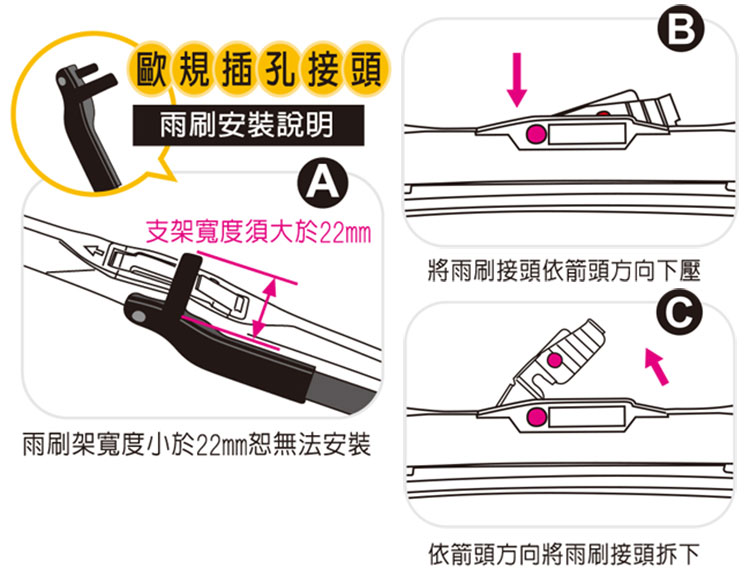 Carbuff 包覆三節式nissan Big Tiida 適用雨刷 26 14吋 2013 Momo購物網