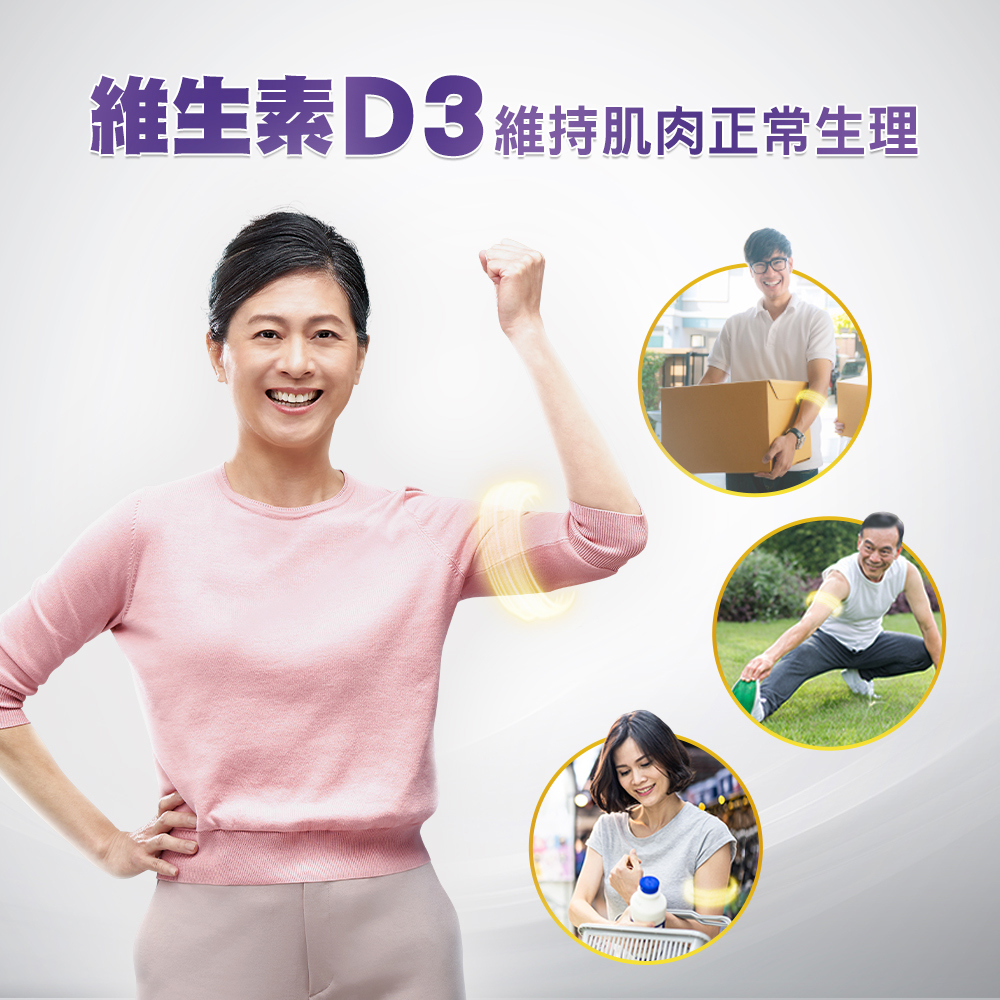 維生素D3維持肌肉正常生理 