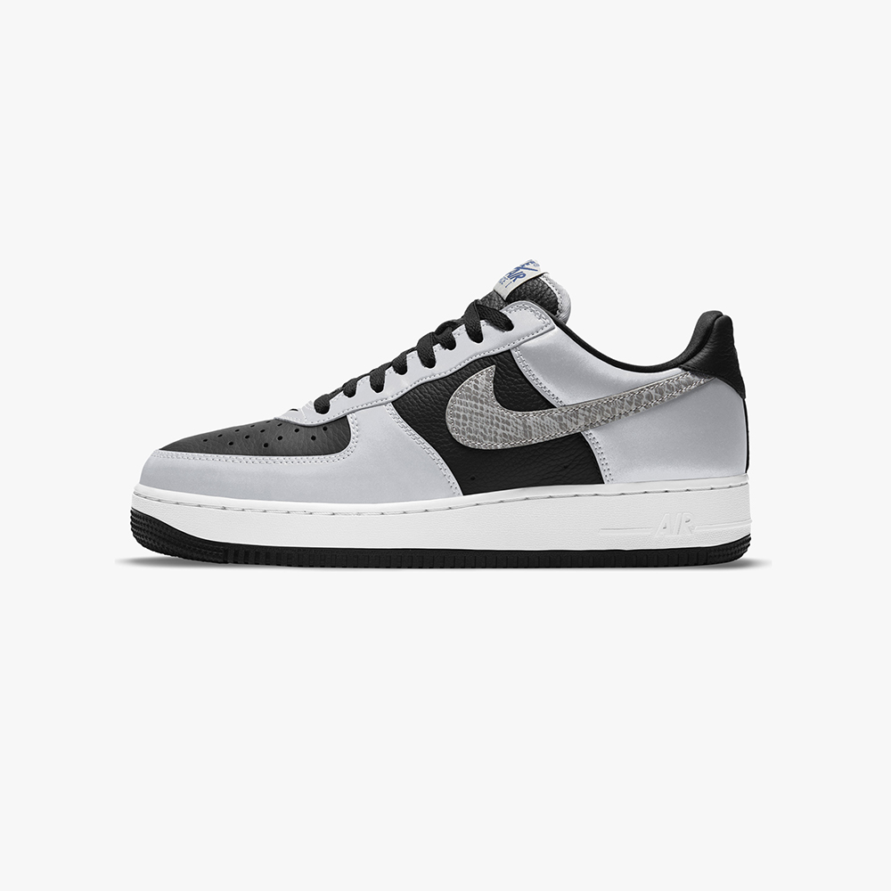 black and silver af1