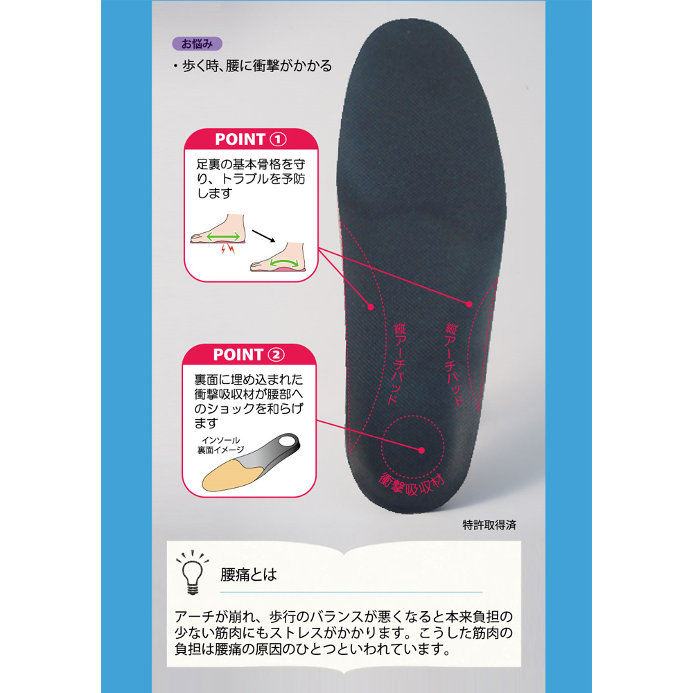 Tokyu Hands 台隆手創館 男用腰痛對策鞋墊l Momo購物網