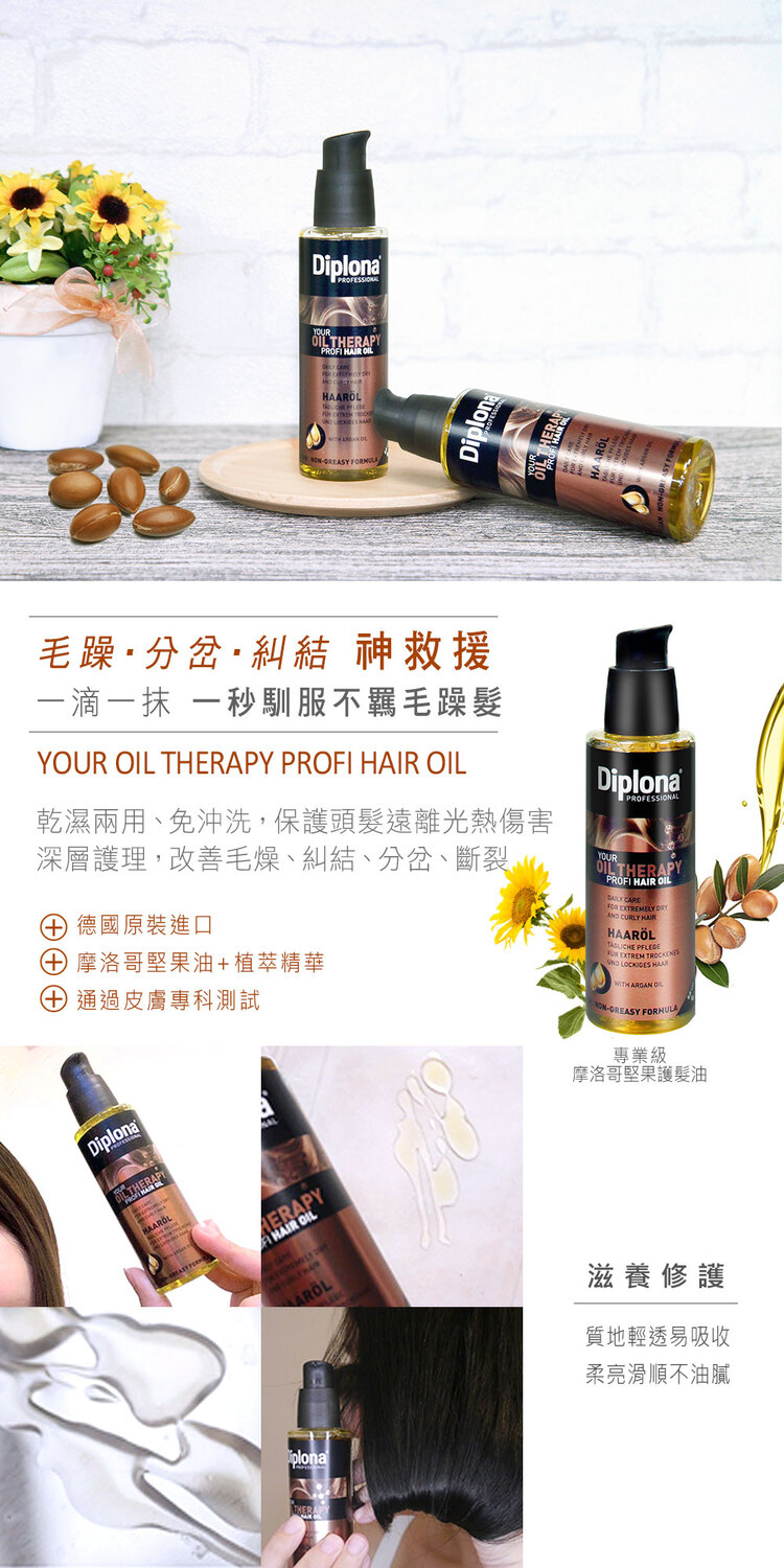 德國 Diplona 摩洛哥堅果護髮油 100ml