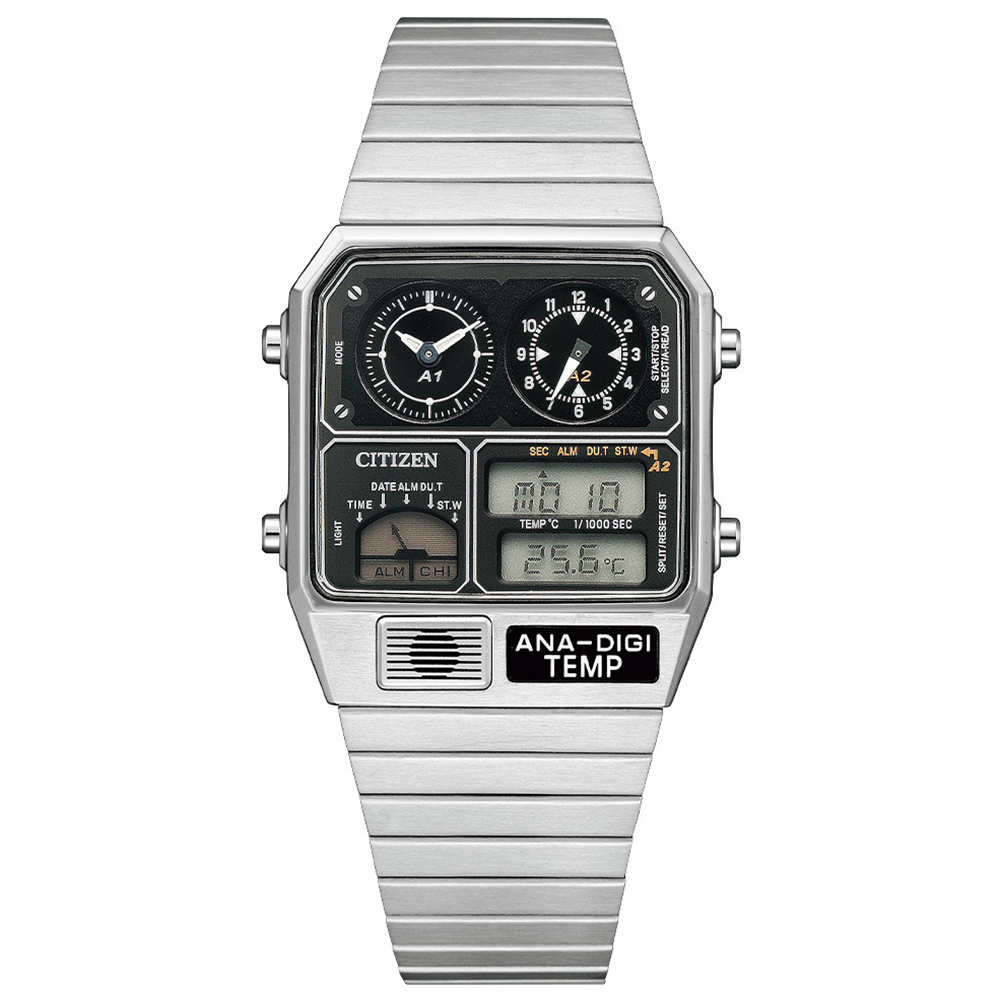 【CITIZEN 星辰】ANA-DIGI TEMP 經典復刻電子腕錶原廠公司貨