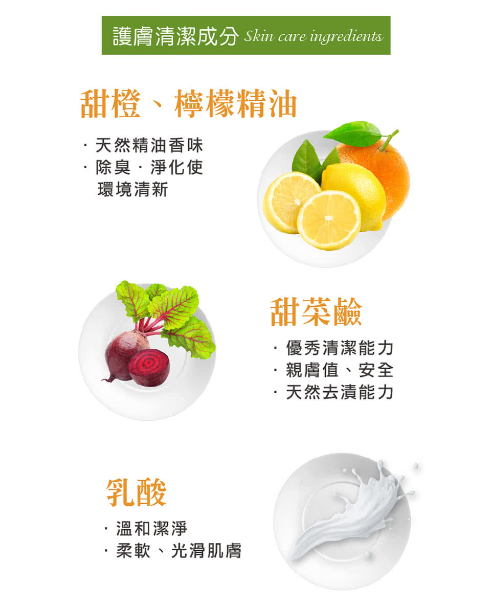 護膚清潔成分 Skin care ingredients