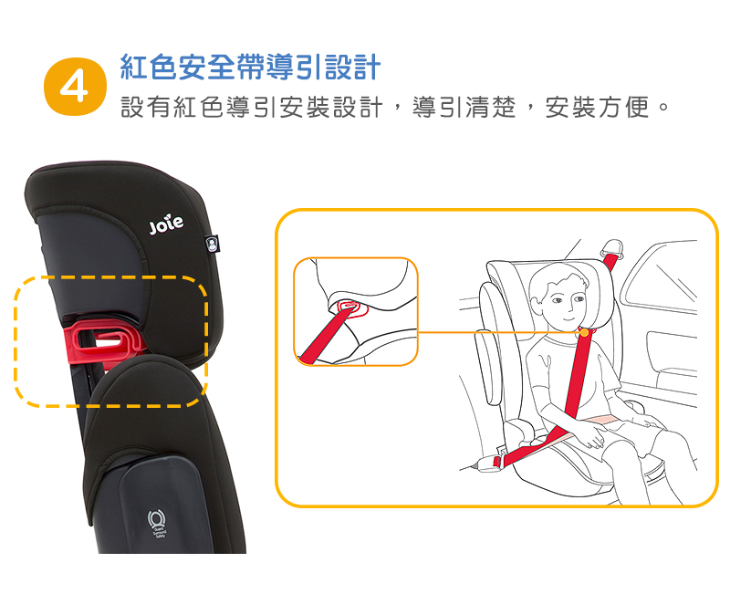 Joie - traver 3-12歲isofix成長型汽座/安全座椅(2色選擇)-灰色
