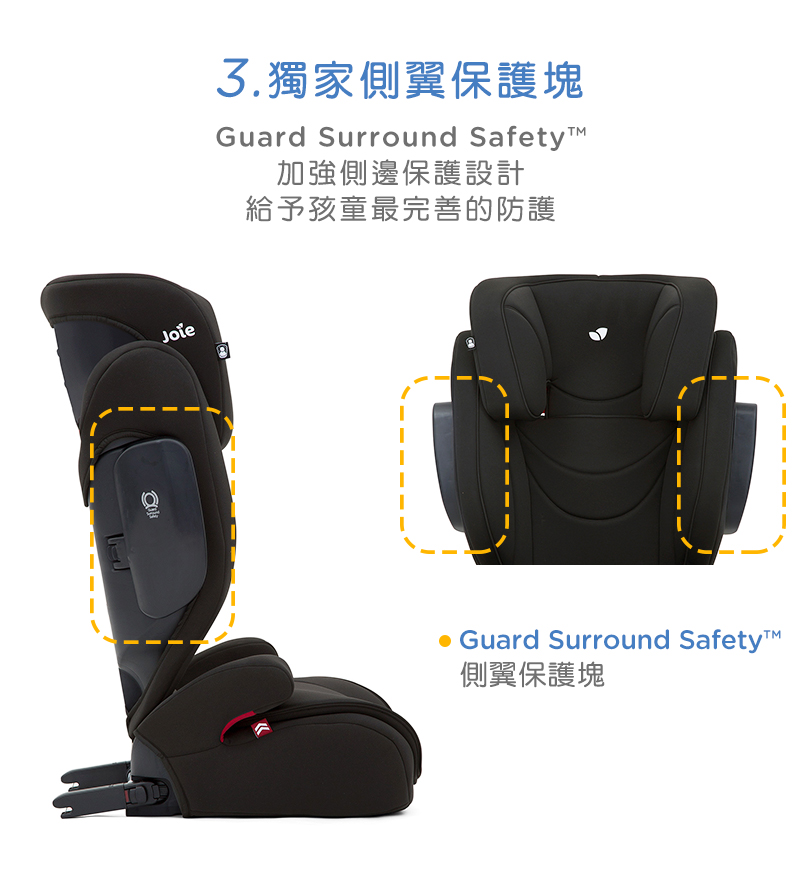 Joie - traver 3-12歲isofix成長型汽座/安全座椅(2色選擇)-灰色