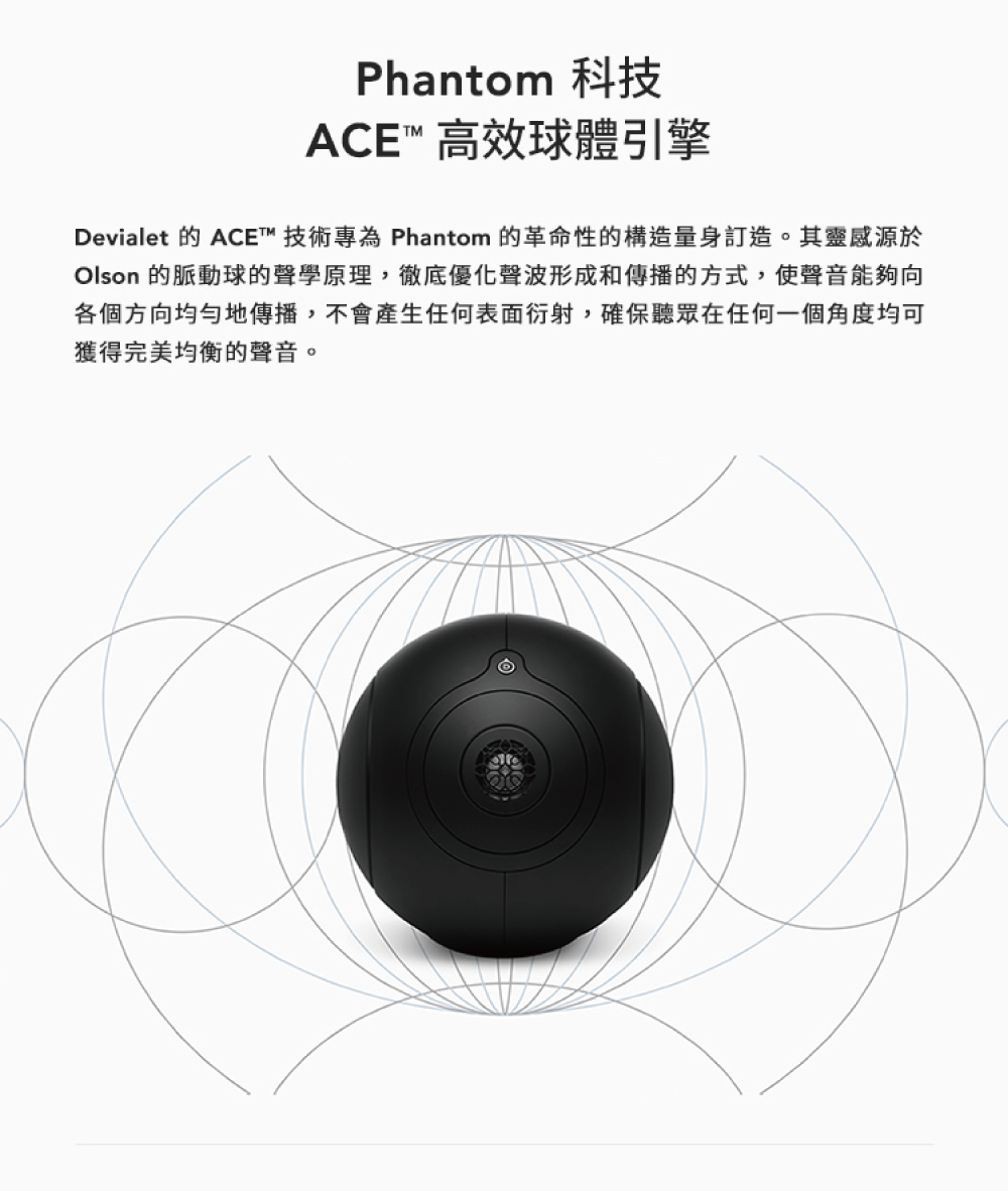 Devialet 的 ACE 技術專為 Phantom 的革命性的構造量身訂造。其靈感源於