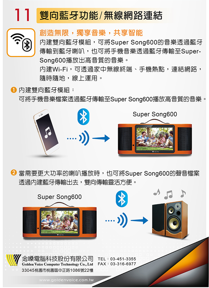 永悅音響 Super song 600 金嗓 六合一娛樂行動式伴唱機組合包-不含硬碟