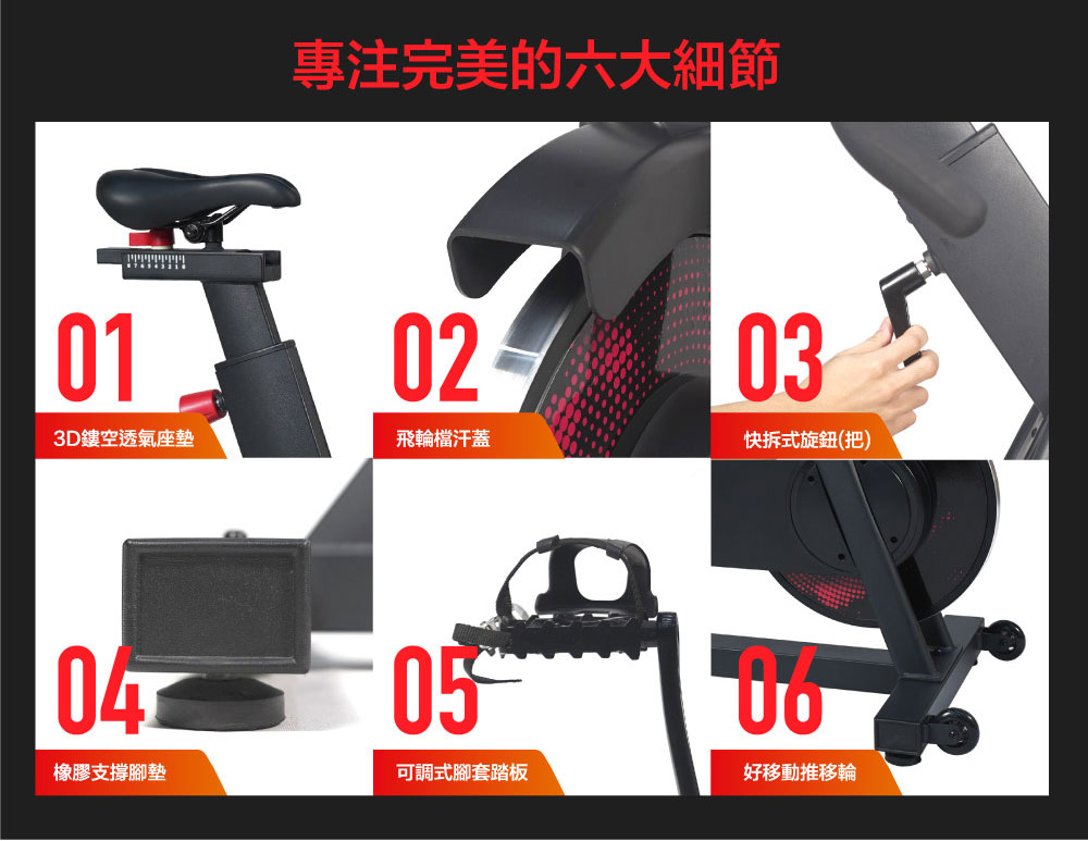 Wellcome好吉康 Axefit 破風者磁控飛輪車531w磁控強阻力 4d自由調整 專屬app Momo購物網