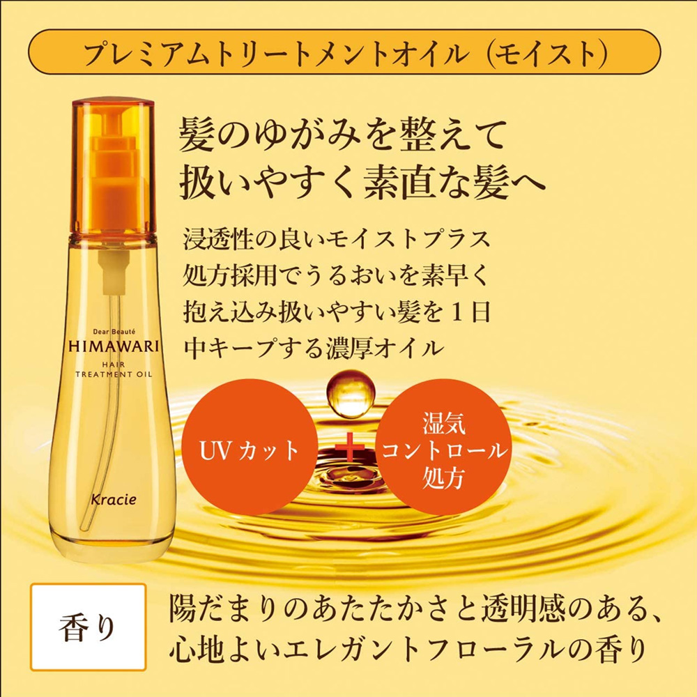 TOKYU HANDS 台隆手創館】Kracie 向日葵植萃鑽耀護髮油60ml(保濕/清爽) - momo購物網