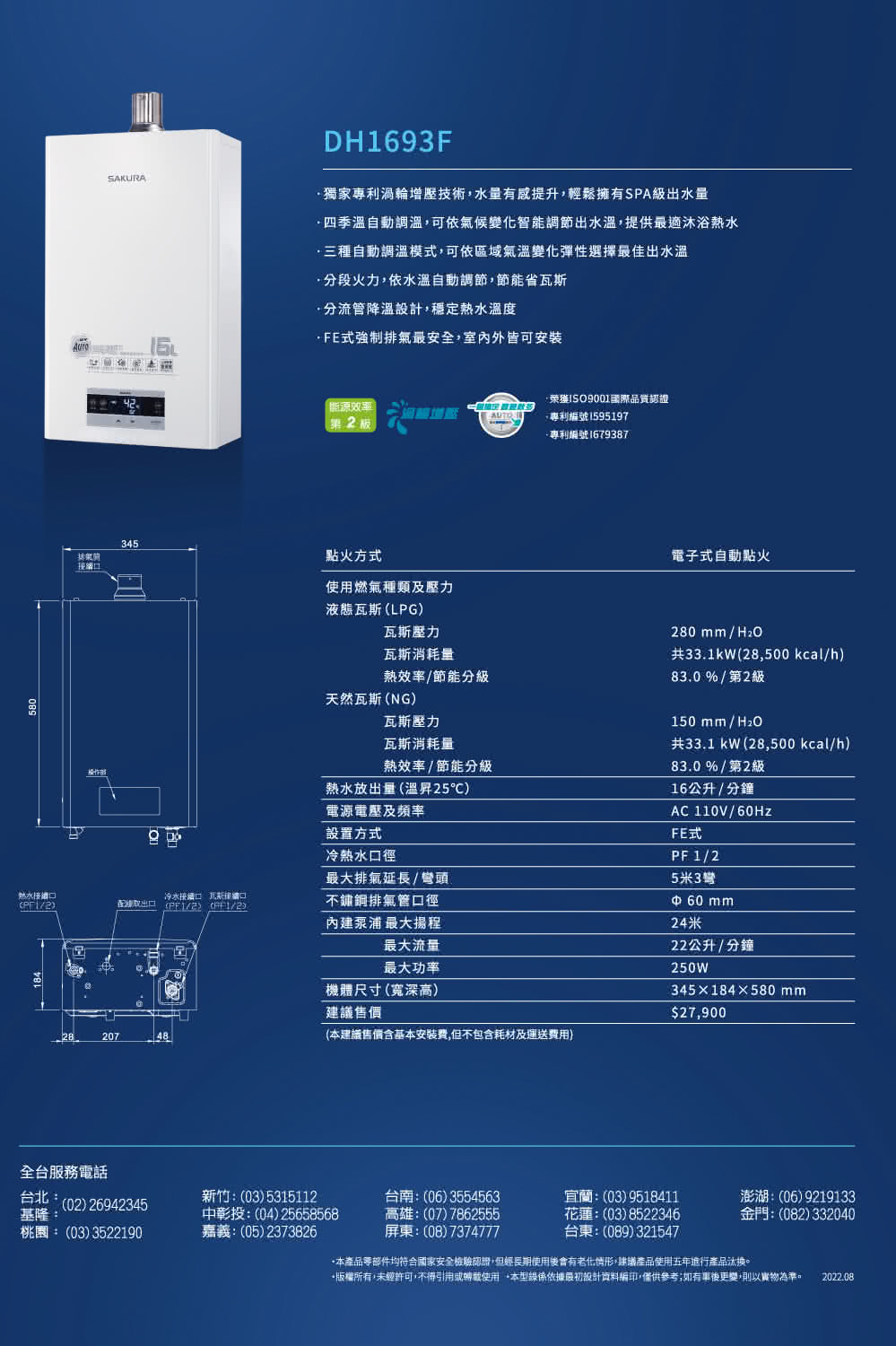 版權所有,未經許可,不得引用或轉載使用本型錄係依據最初設計資料編印,僅供參考如有單後更變,則以實物為準。 2022.08