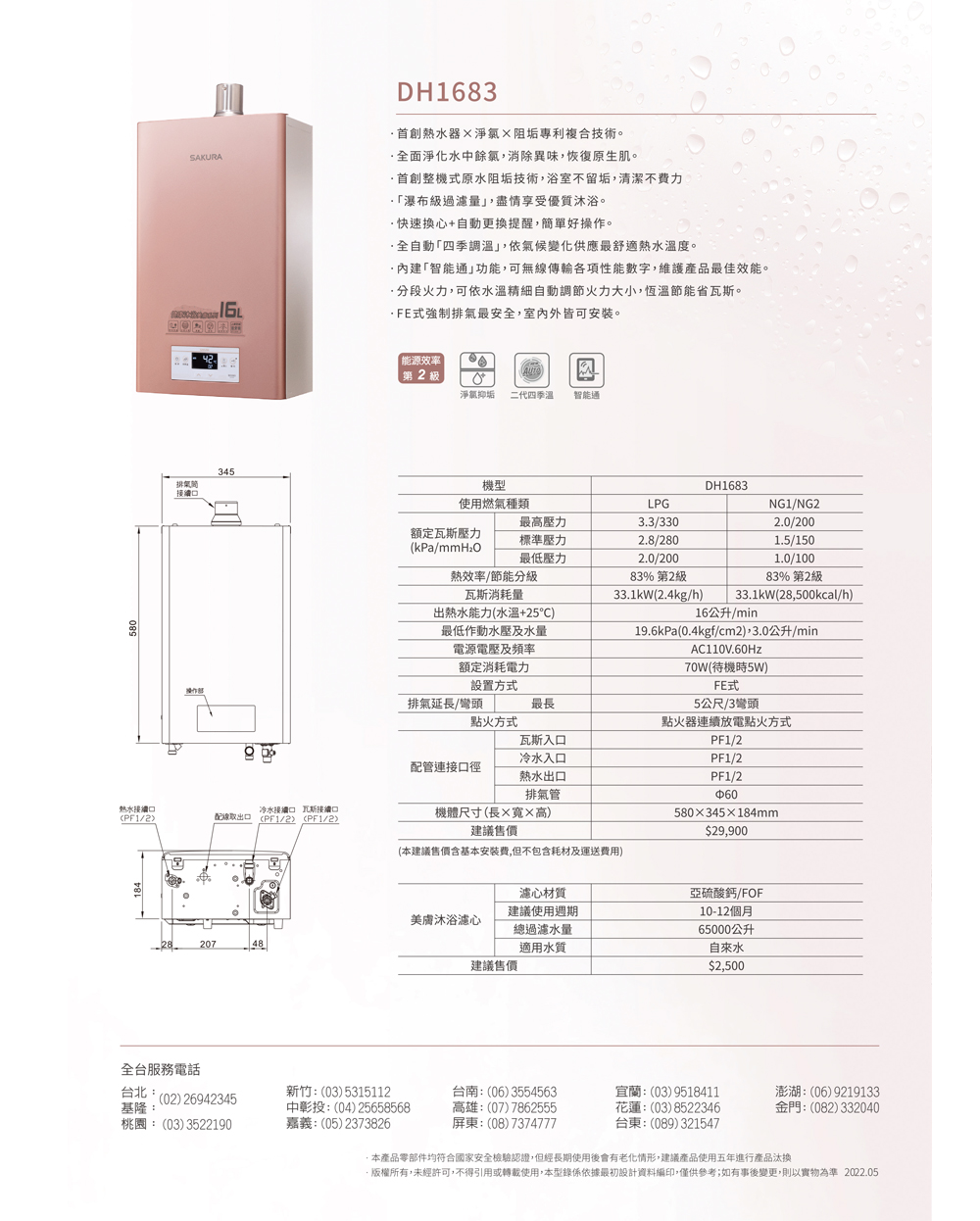 版權所有,未經許可,不得引用或轉載使用,本型錄係依據最初設計資料編印,僅供參考如有事後變更,則以實物為準 2022.05