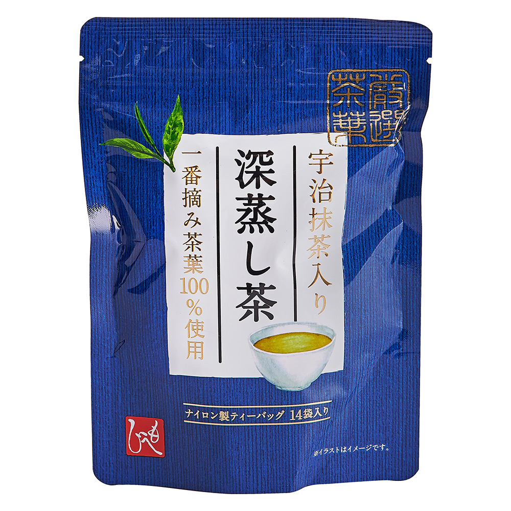 製 14袋入 宇治抹紊入 深蒸茶 一番摘茶葉M%使用 