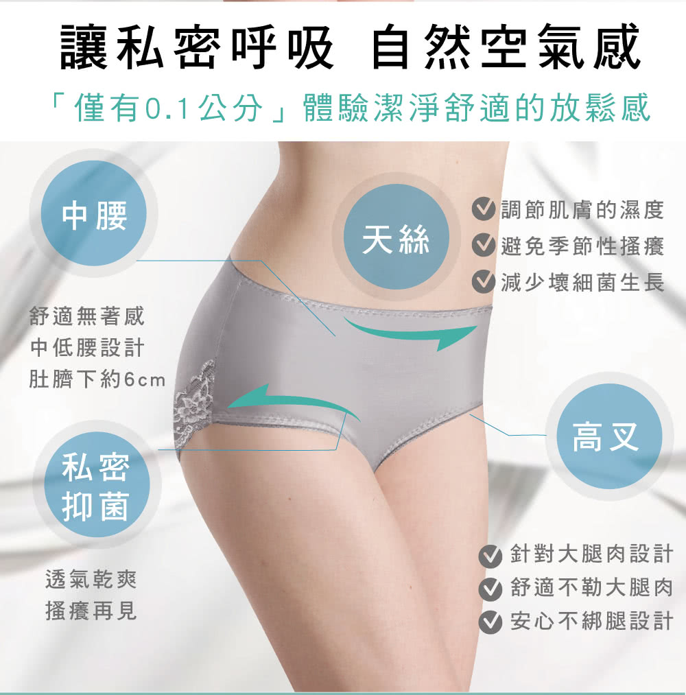 僅有0.1公分體驗潔淨舒適的放鬆感