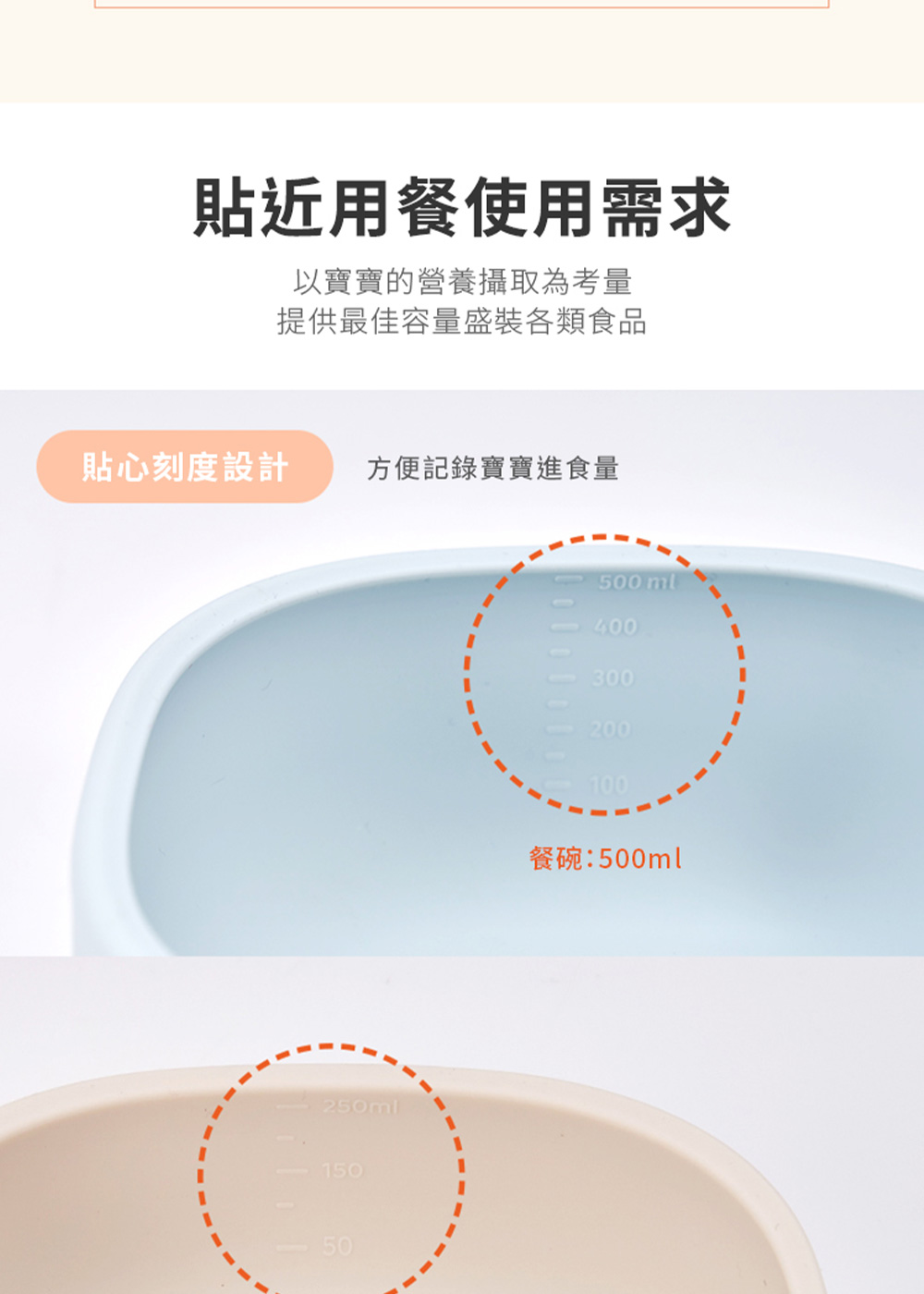 提供最佳容量盛裝各類食品