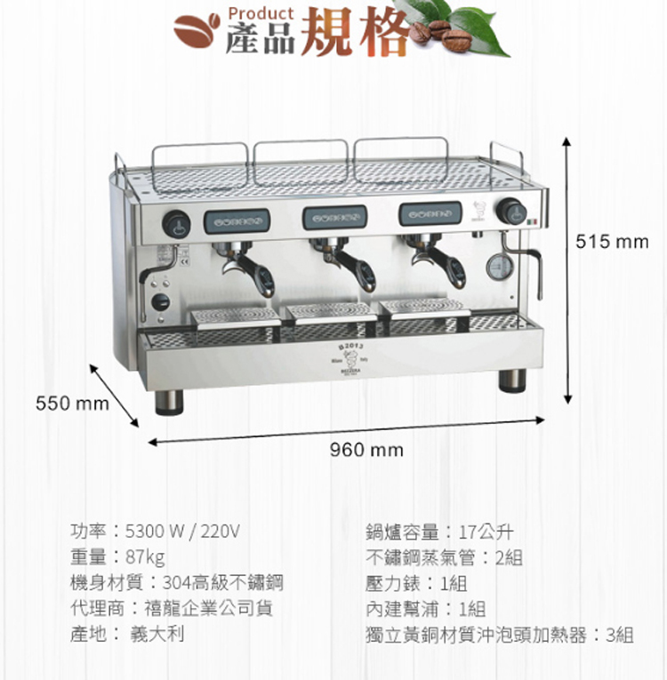 功率5300 W  220V
